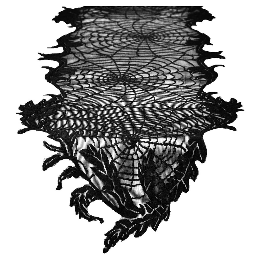 Hyde and Eek! Boutique Halloween Spider Web Lace Table Runner