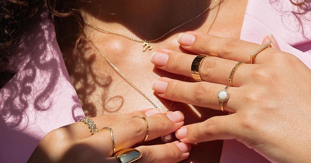 Gorjana faye layer set necklace on sale