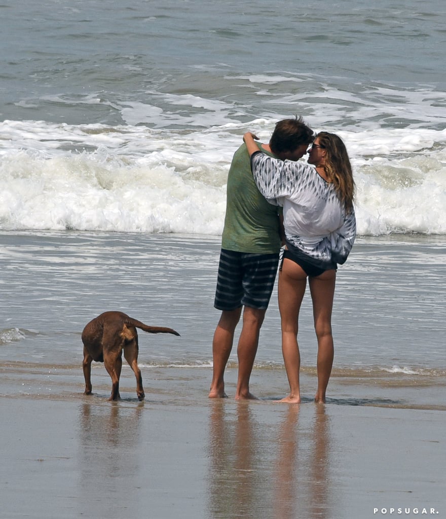 Tom Brady and Gisele Bundchen Kissing in Costa Rica 2016