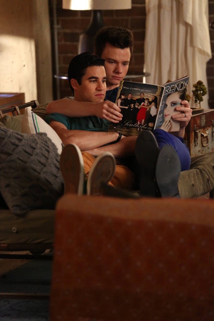 Aww, Klaine take a break.