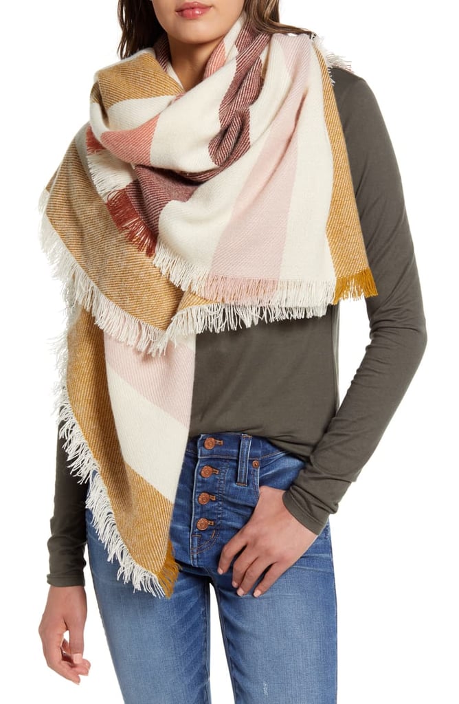 Madewell Bold Stripe Blanket Square Scarf