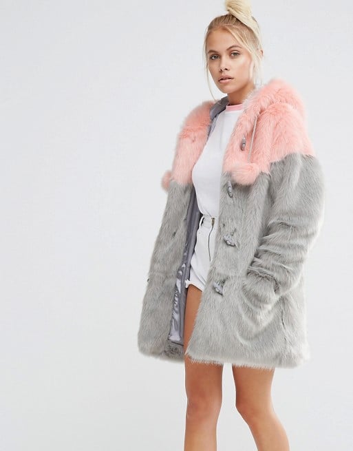 A Furry Coat With a Bit of Pink