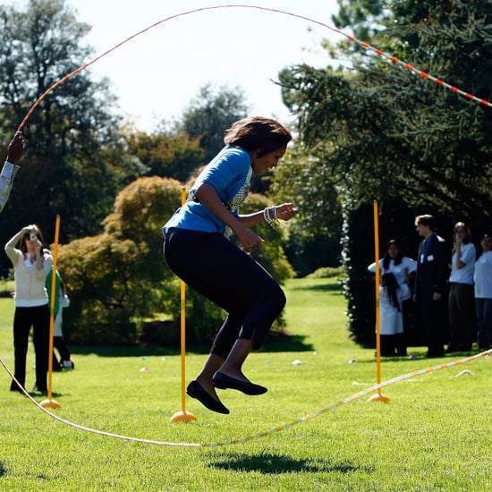 Michelle Obama Doing Push-Ups