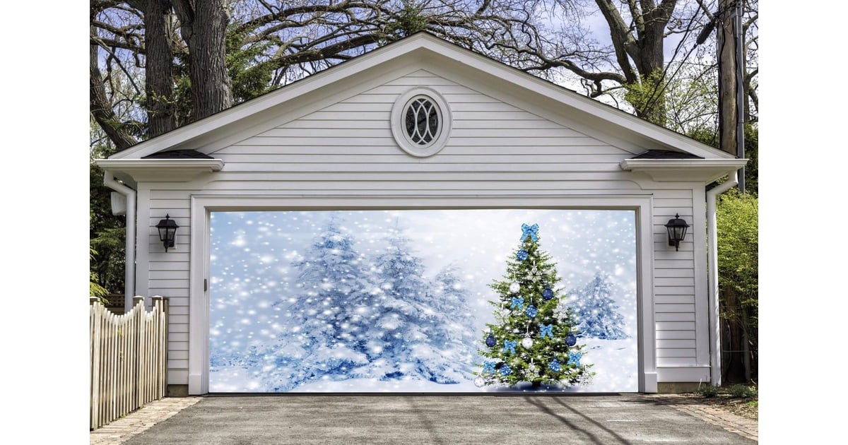 Full Color Christmas Garage Door Mural  Garage Christmas Banner s  POPSUGAR Home Photo 2