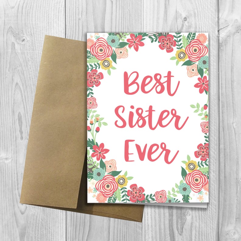 Best Sister Ever Mother’s Day Card