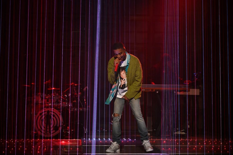Kid Cudi Honors Kurt Cobain and Chris Farley With SNL Outfit