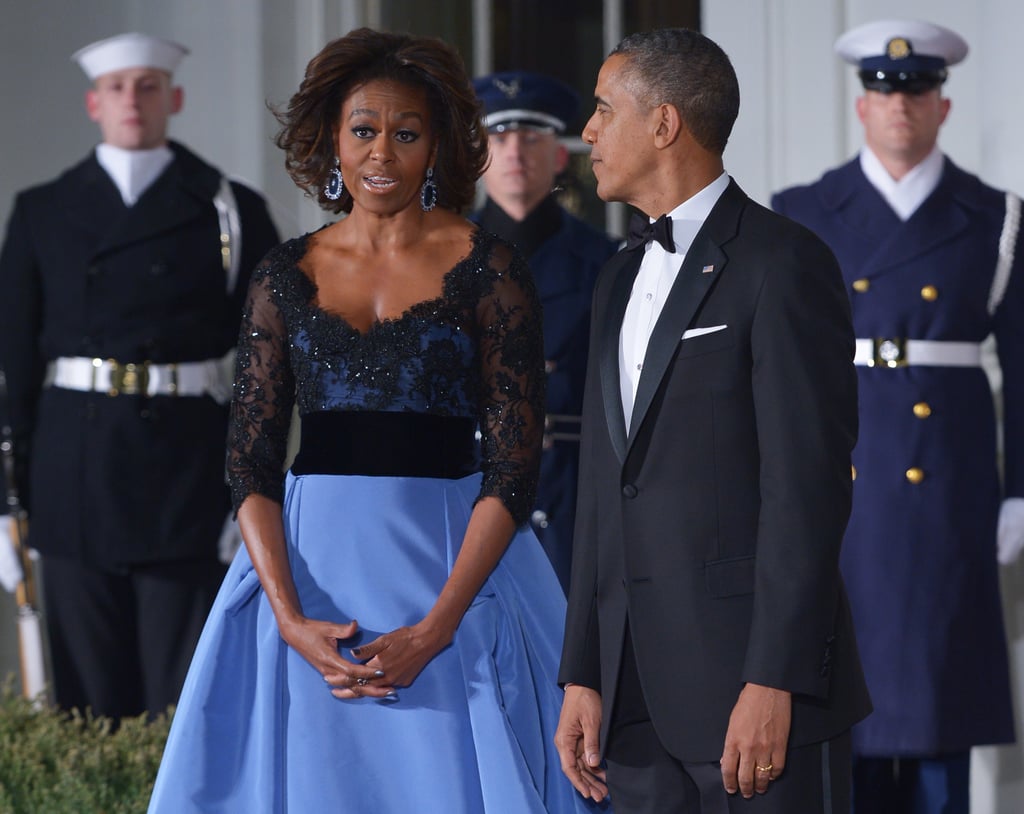 Michelle often chooses an American designer for such high-profile events.