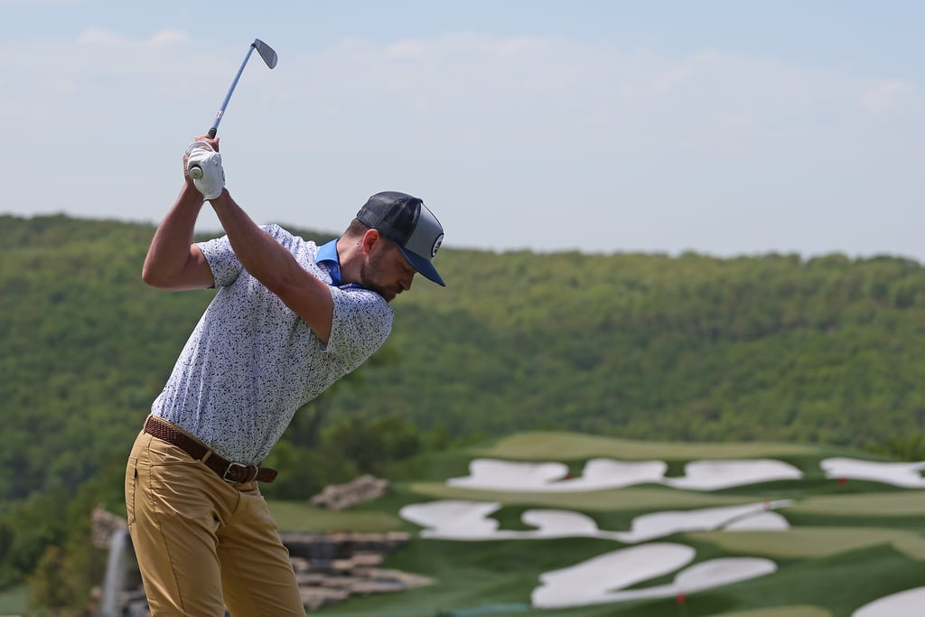 Justin Timberlake With Son Silas at PGA Golf Tour 2019