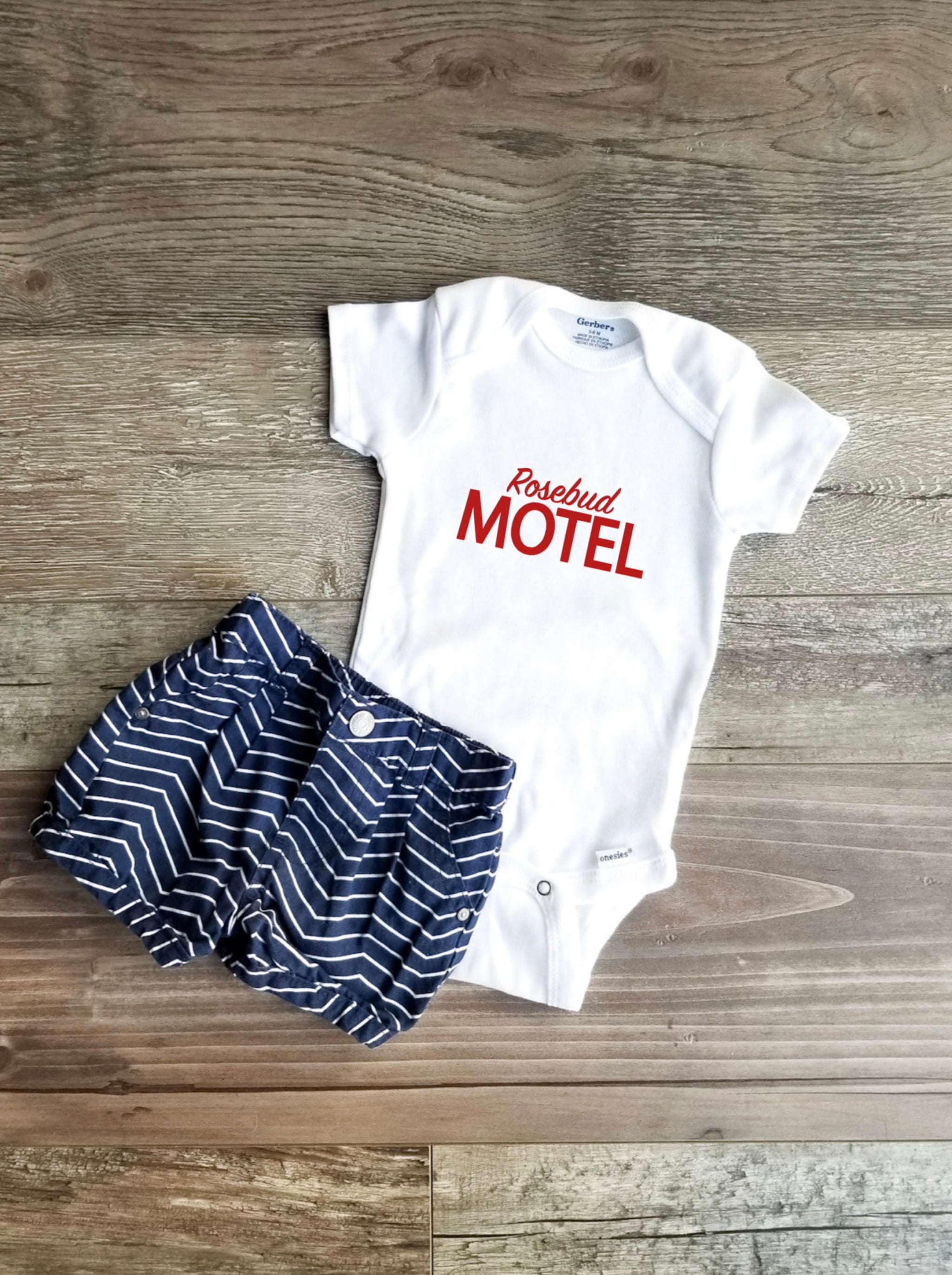 Schitt's Creek Rosebud Motel Baby Onesie