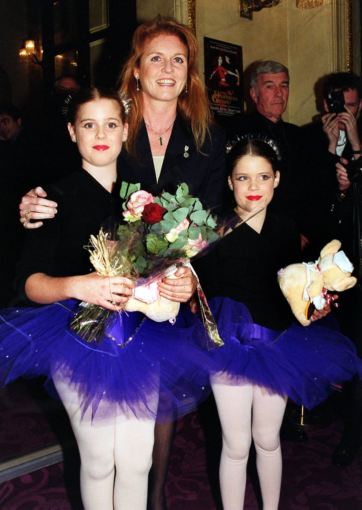 Beatrice and Eugenie showed off their ballet best at a charity performance in 1999.