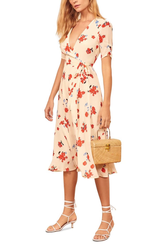Reformation Napa Wrap Midi Dress