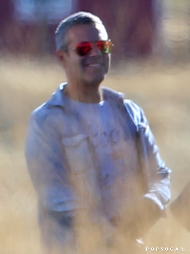 Andy Cohen flashed a big smile when he arrived.