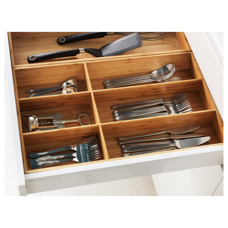 Kitchen: Ikea Variera Flatware Bamboo Tray