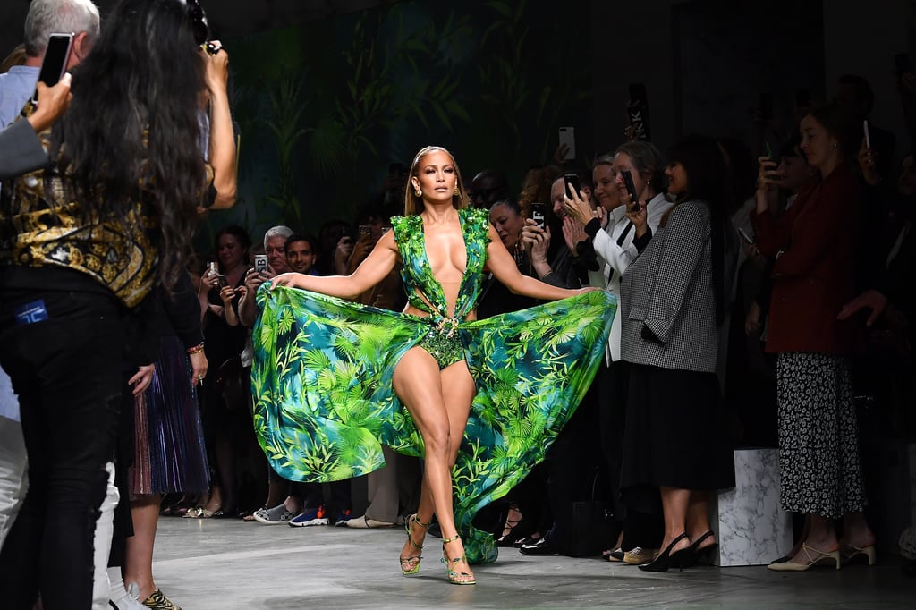 See Pictures of Jennifer Lopez in the Versace Spring 2020 Show
