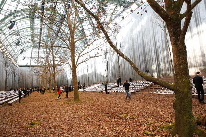 Karl Staged His Runway Show in an Enchanted Forest With Stadium Seating