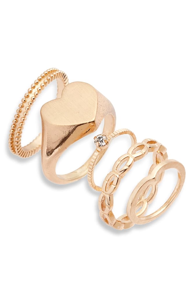 BP. x Claudia Sulewski Set of 5 Stacking Rings