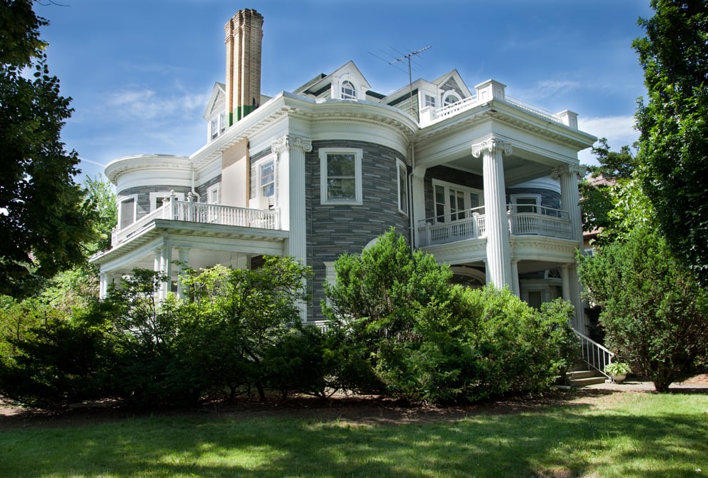 At first glance, you'd never guess that this massive home was right in the middle of Brooklyn's coolest neighborhood.