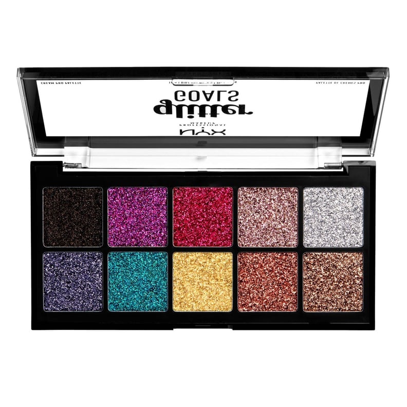 Sparkly and Bold: NYX Professional Makeup Glitter Goals Cream Pro Eye Shadow Palette