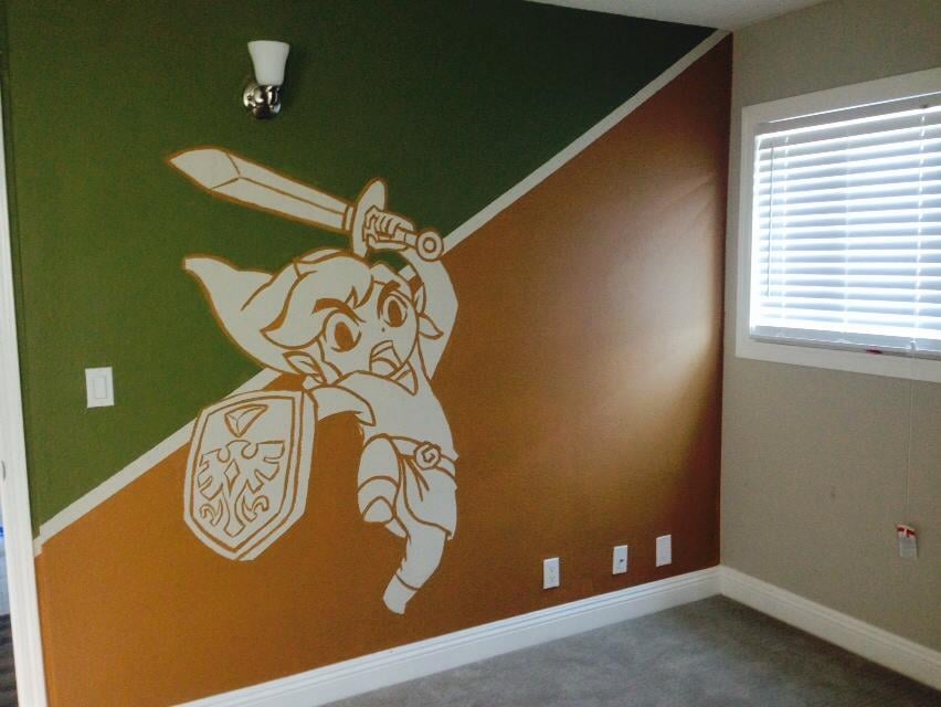 "My boyfriend painted this in my son's new bedroom."
Source: Imgur