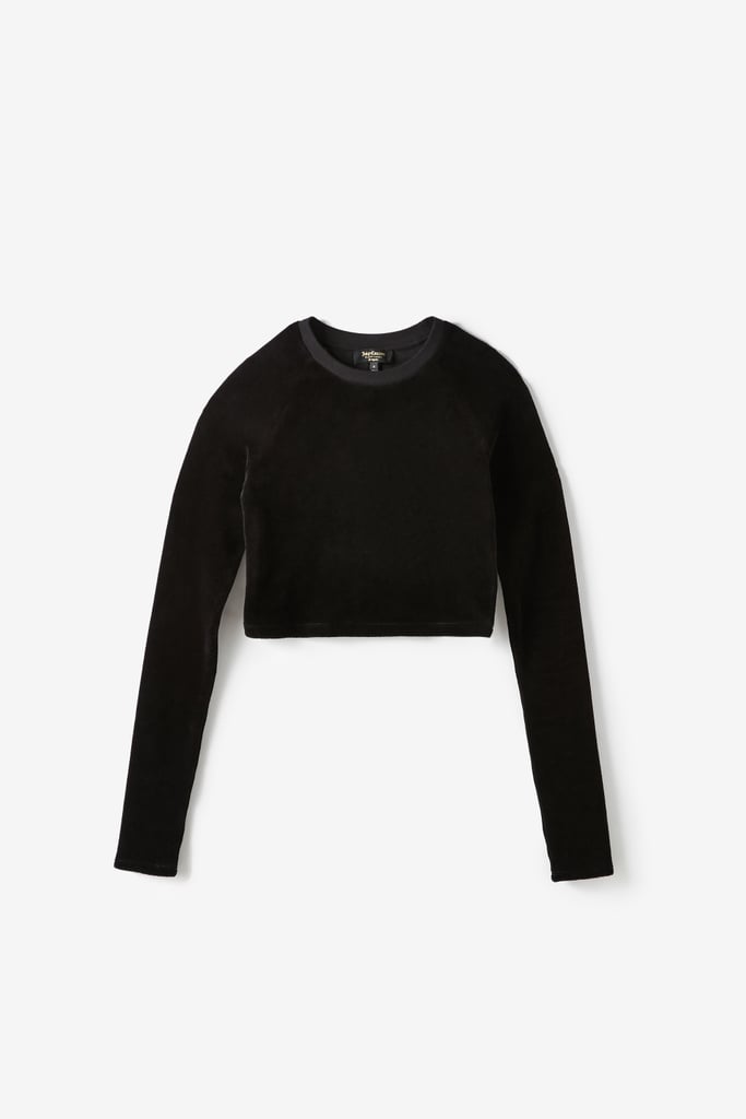 Juicy Couture For UO Long Sleeve Cropped Velour Top ($69)