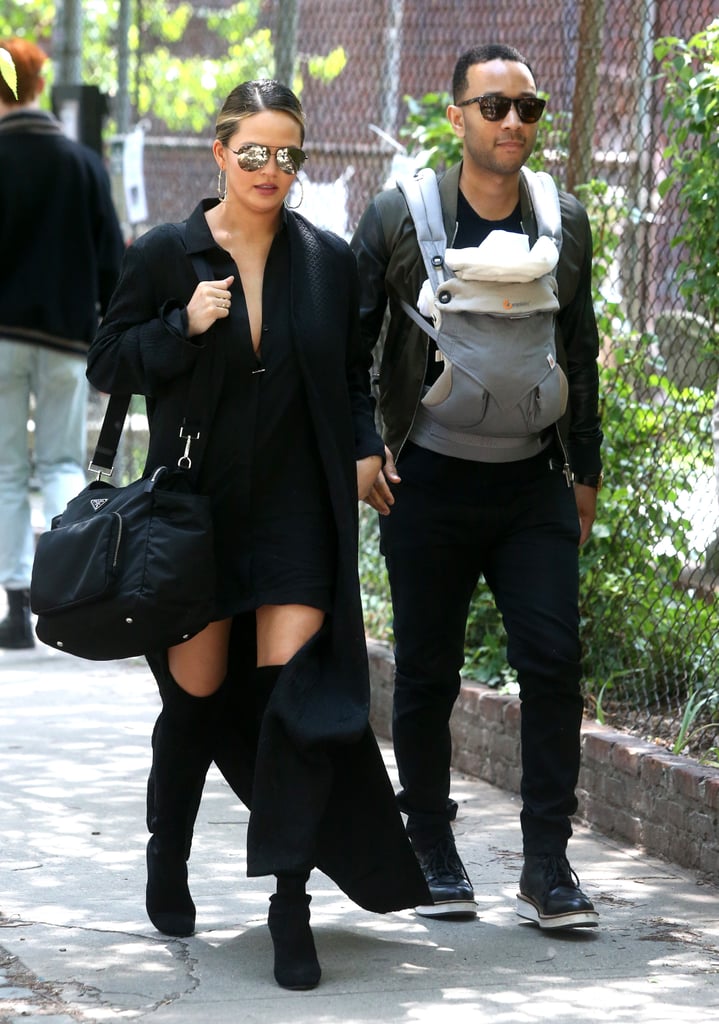 John Legend and Chrissy Teigen Out With Baby Luna May 2016