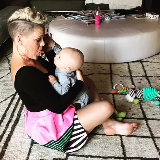 Pink's Text Conversation About Babies Who Cry