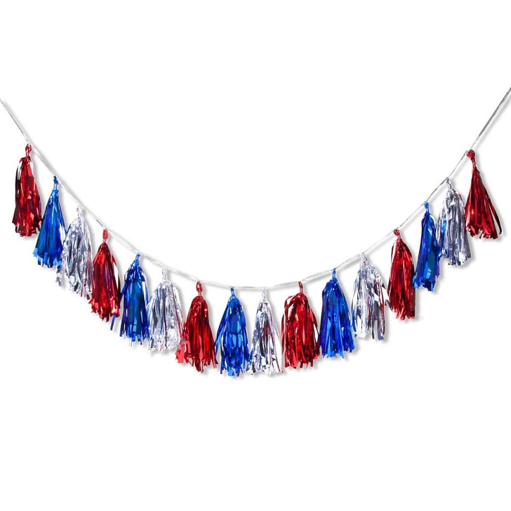 Red, White and Blue Tassel Garland (4) Target Fourth of July Decor