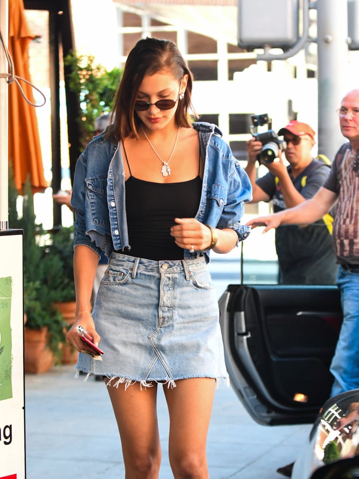 Bella Hadid Wearing Ripped Crop Tops