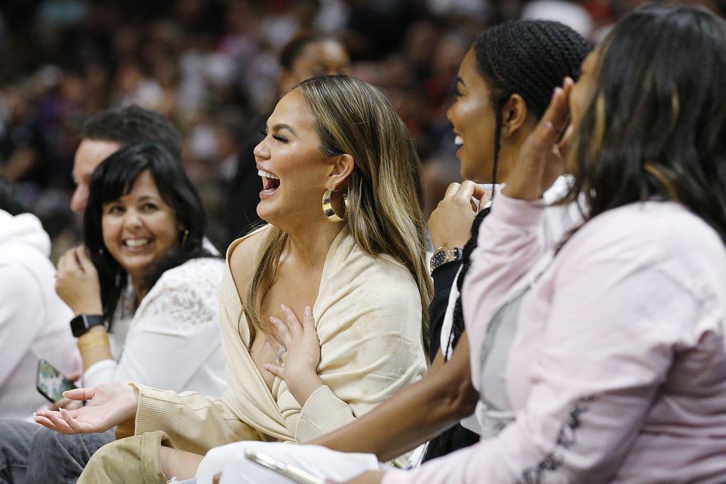 Chrissy Teigen and John Legend at Dwyane Wade's Last Game