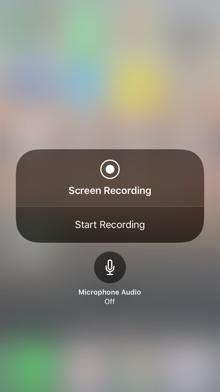 The new screen recording option lets you toggle on or off the microphone audio.