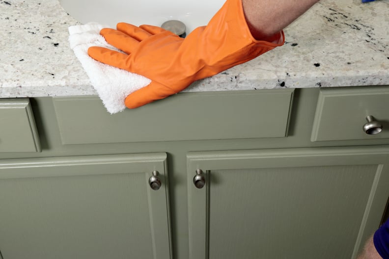 Clean Counters With Clorox Disinfecting Bathroom Cleaner