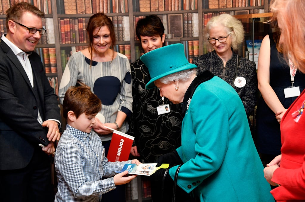 Queen Elizabeth II at Coram Charity in London December 2018