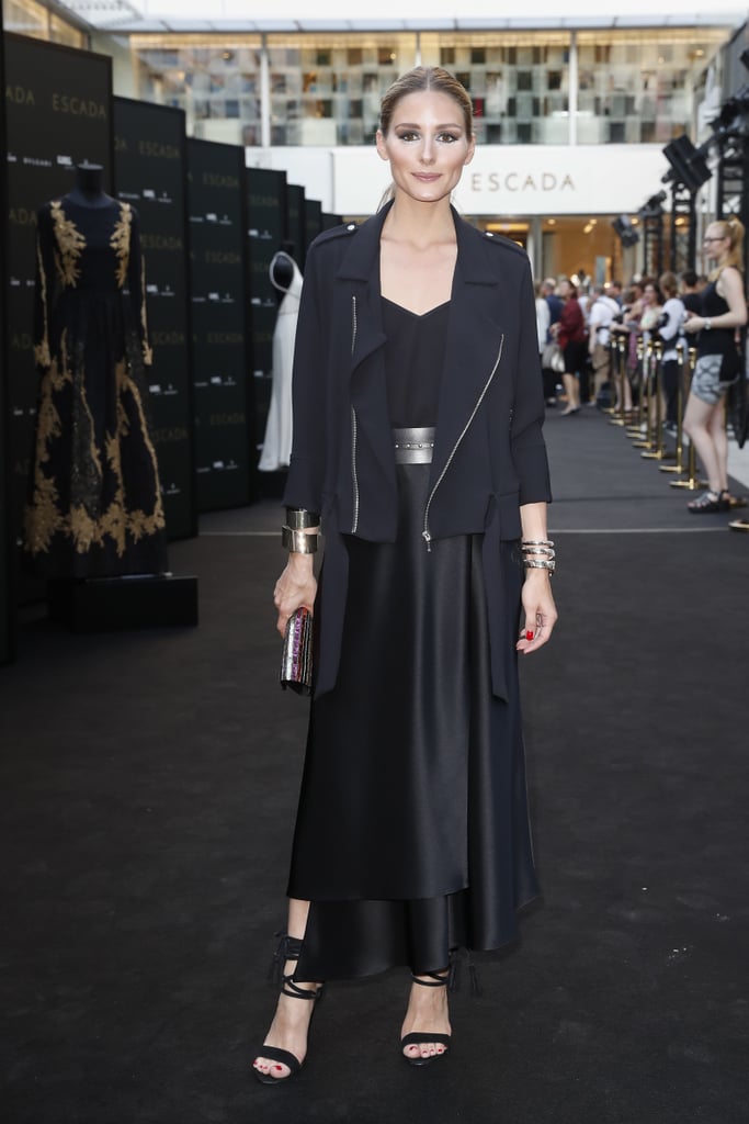 Olivia Palermo's Black Outfit at Escada Opening June 2016