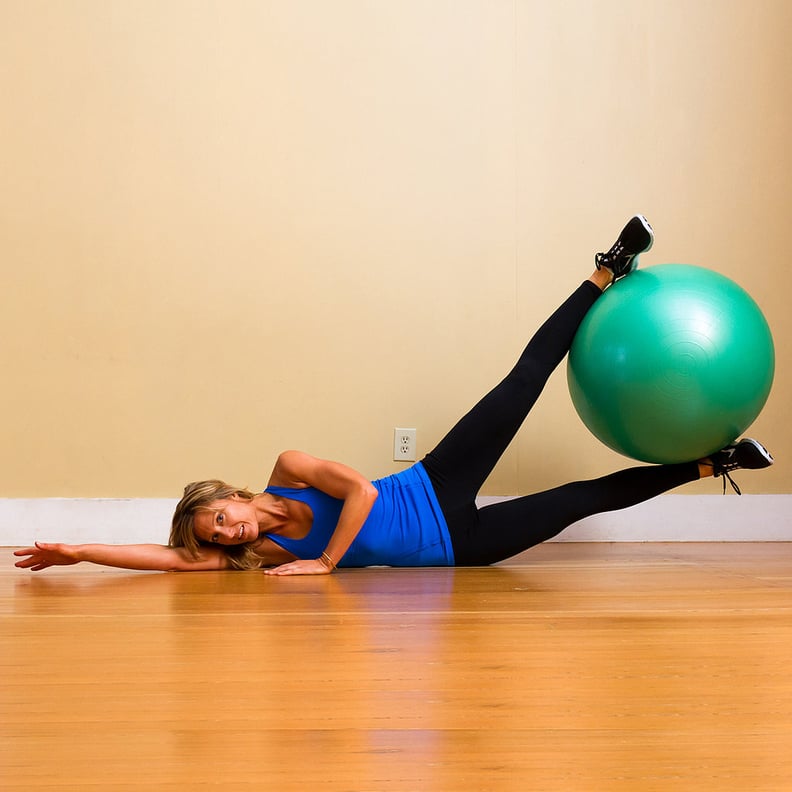 Leg Front Pull with Swiss Exercise Ball