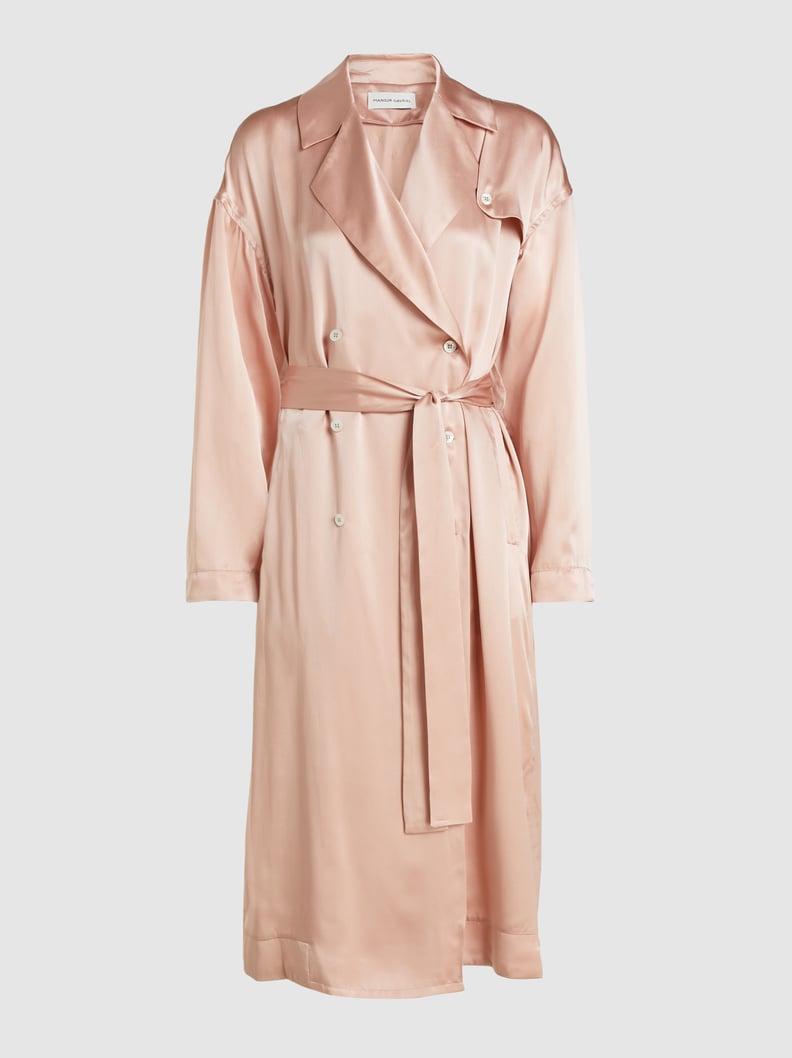 Mansur Gavriel Flowy Silk Trench Coat