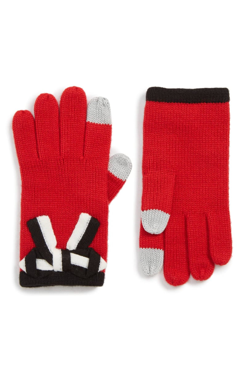 Kate Spade New York Bow Appliqué Gloves