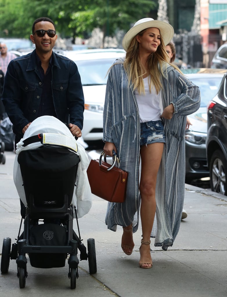 Chrissy Teigen and John Legend Out With Baby Luna May 2016