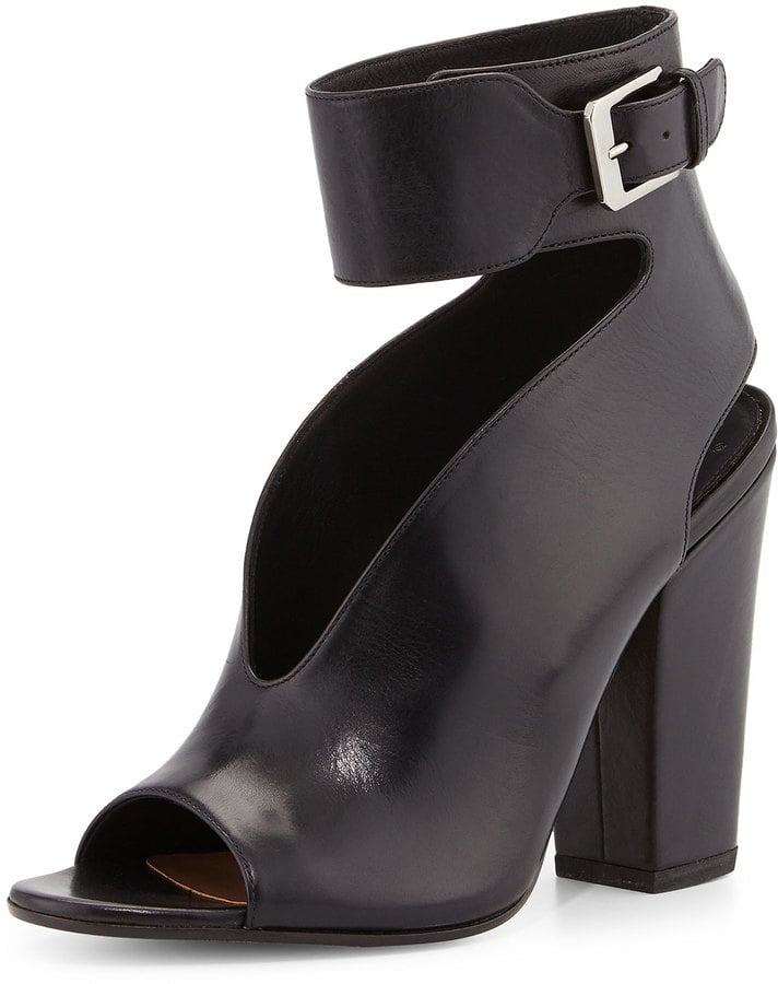 Laurence Dacade Hope Open-Toe Cutout Bootie, Black ($969)