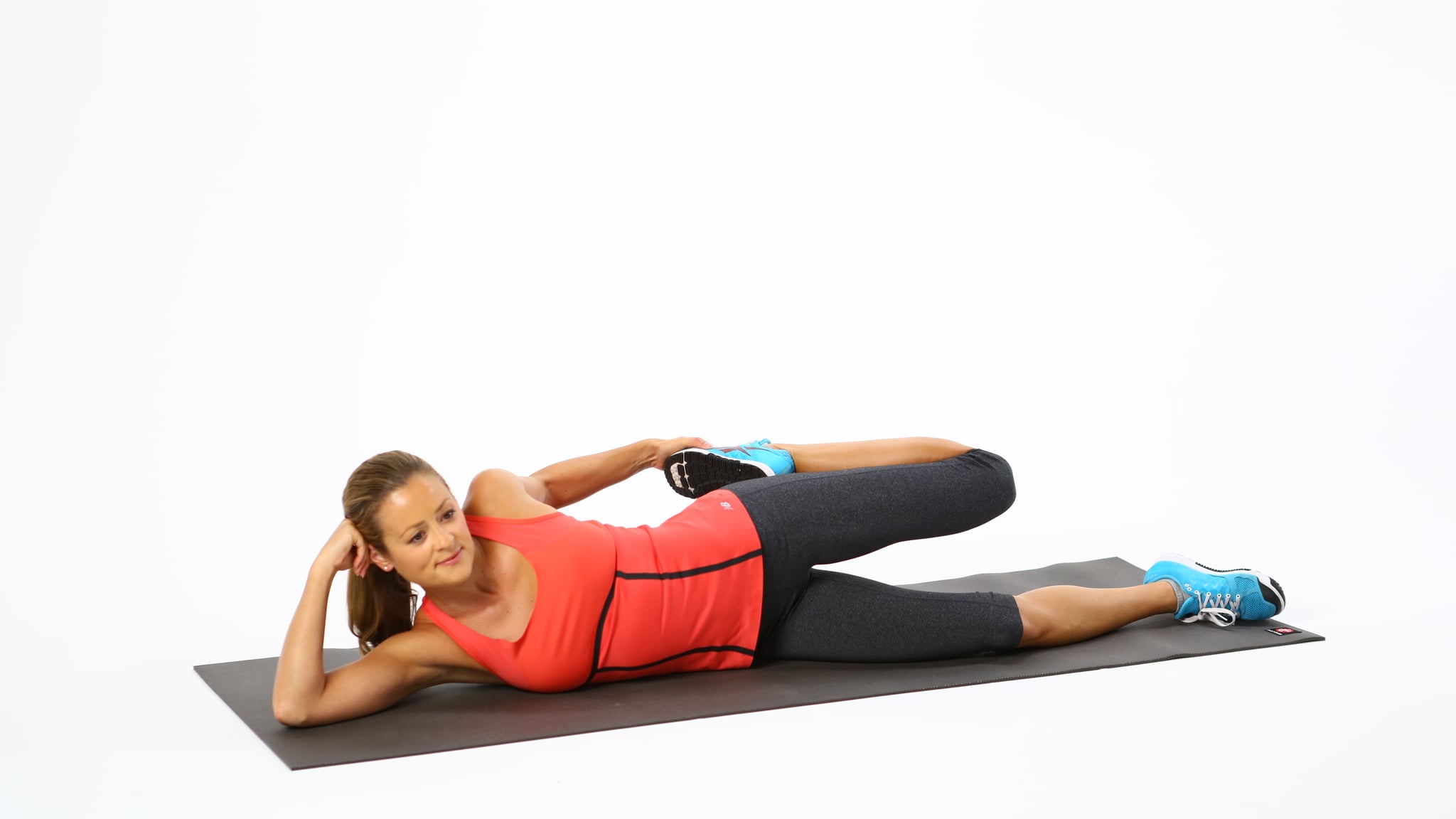 side lying quad stretch