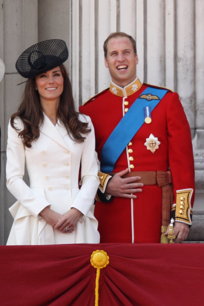 The 2011 festivities marked the first time Prince William wore the Irish Guards uniform after their nuptials.