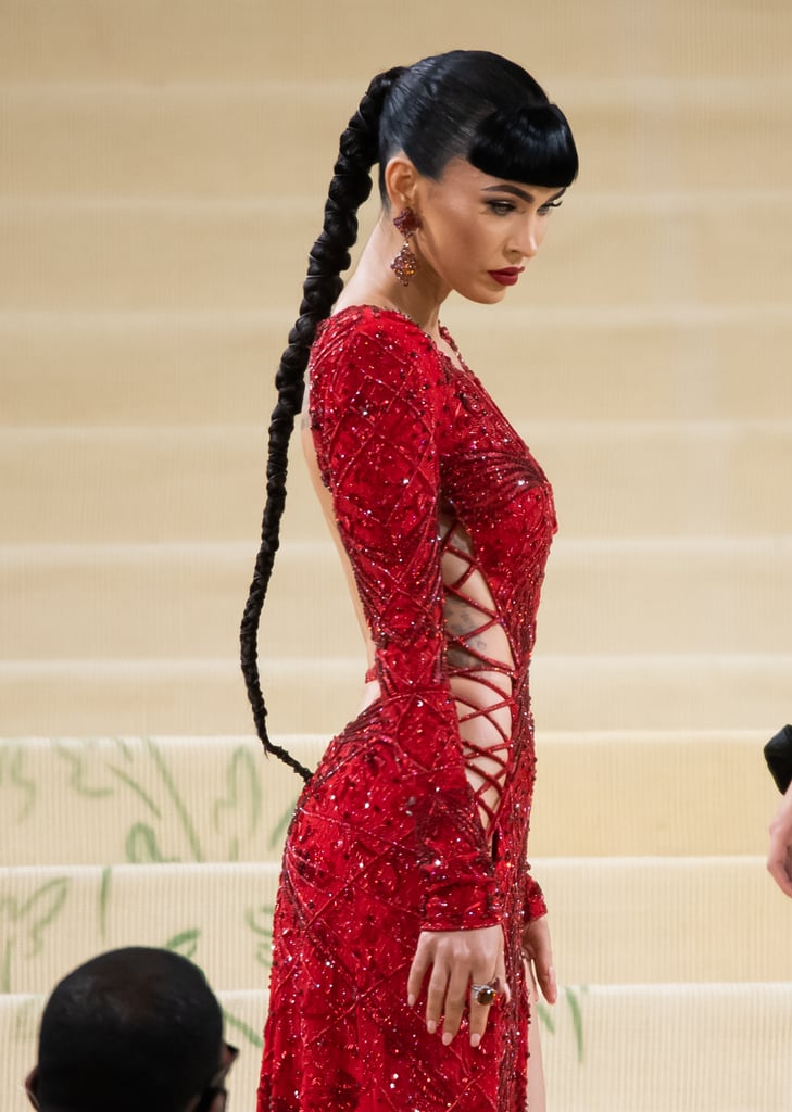 Megan Fox's Baby Bangs and Butt-Length Braid at the 2021 Met Gala