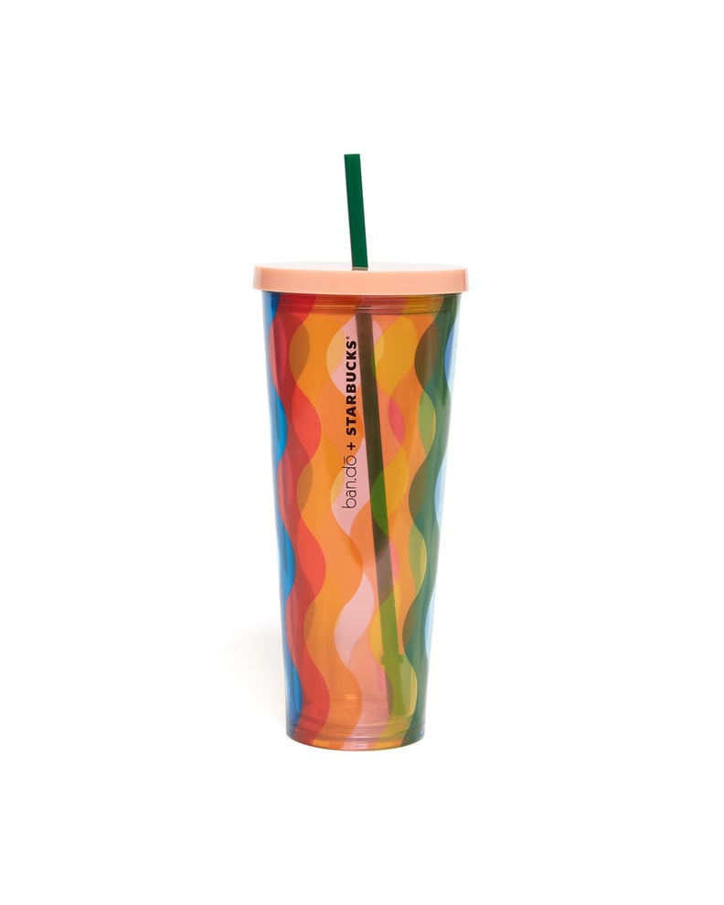 Starbucks Ban.do 24-Ounce Wavy Rainbows Cold Cup