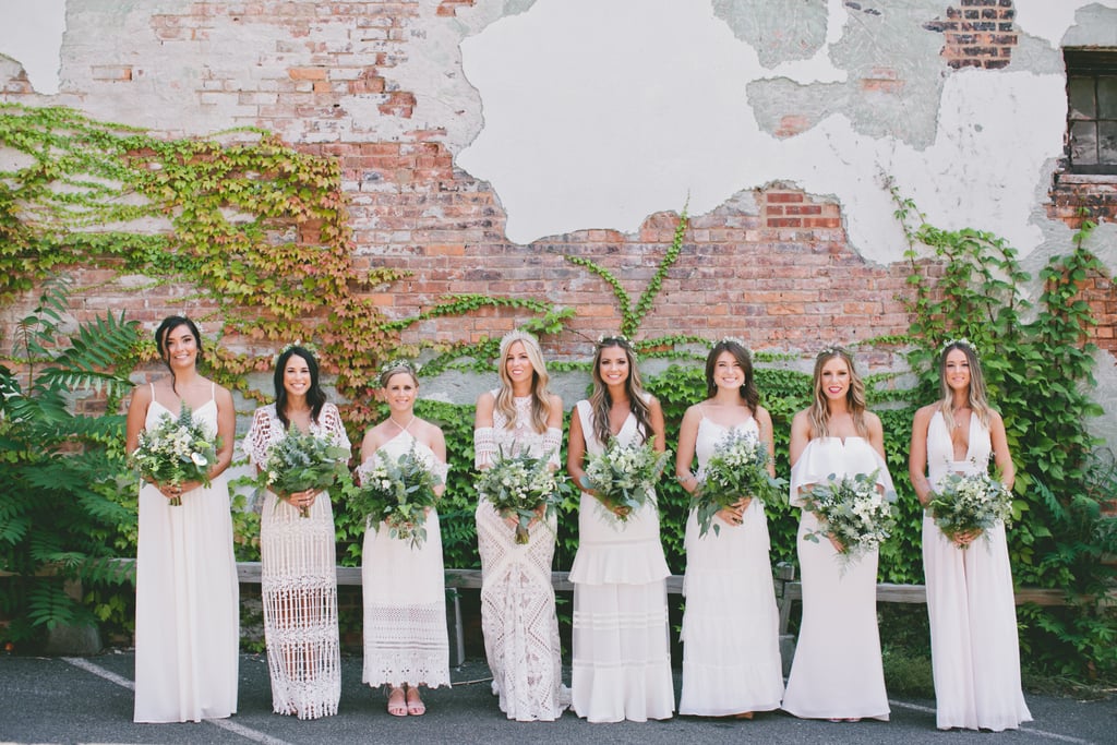 Uniform Bridal Party Wedding Trends 2018 Popsugar Love And Sex Photo 4