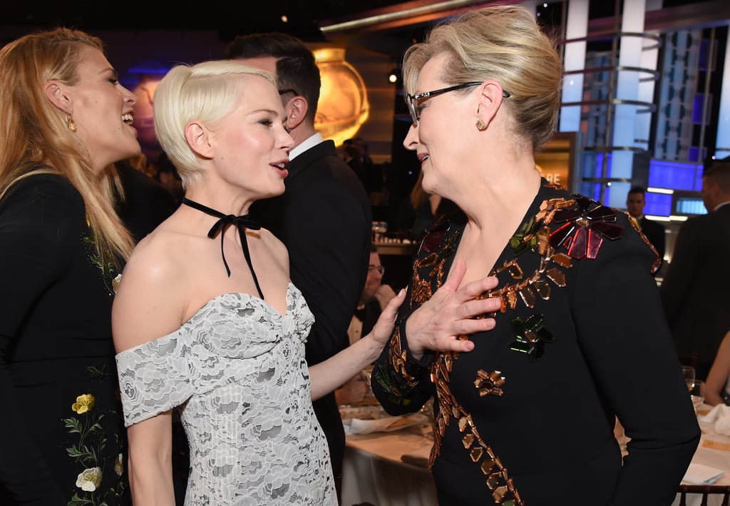 Pictured: Michelle Williams and Meryl Streep