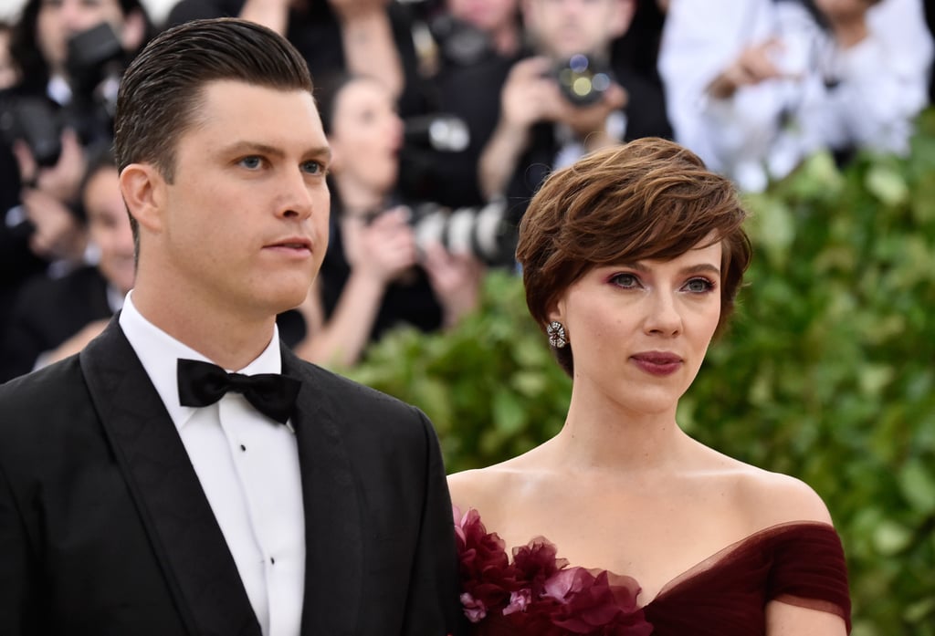 Scarlett Johansson and Colin Jost at 2018 Met Gala Photos
