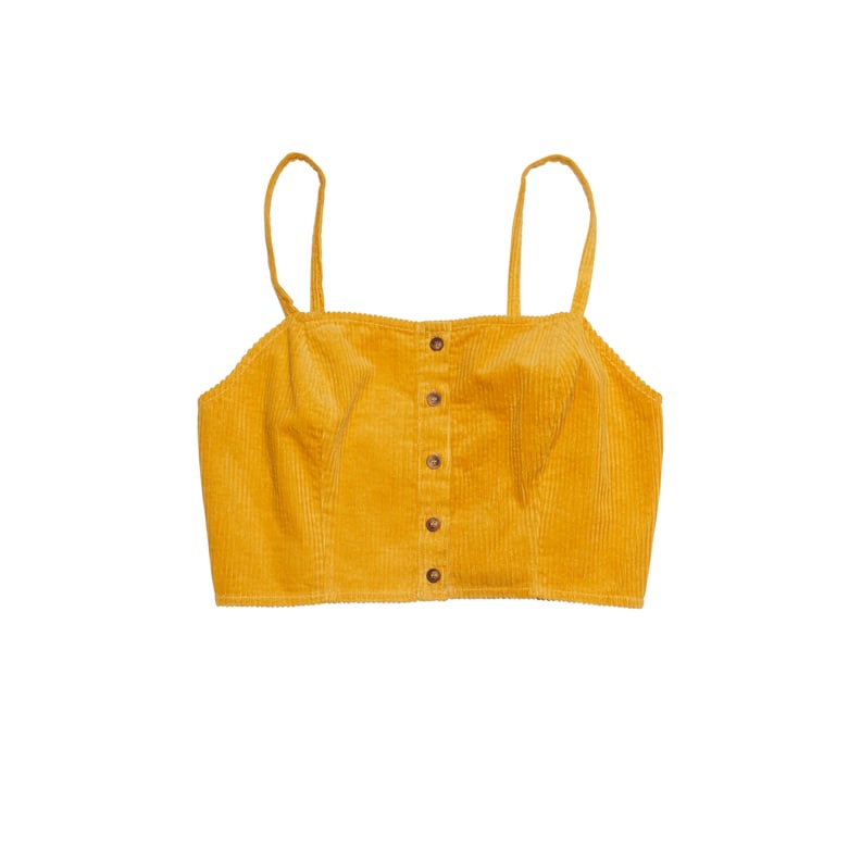 LA Hearts Button-Front Corduroy Tank Top