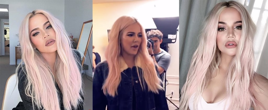 Khloé Kardashian Pink Hair 2018