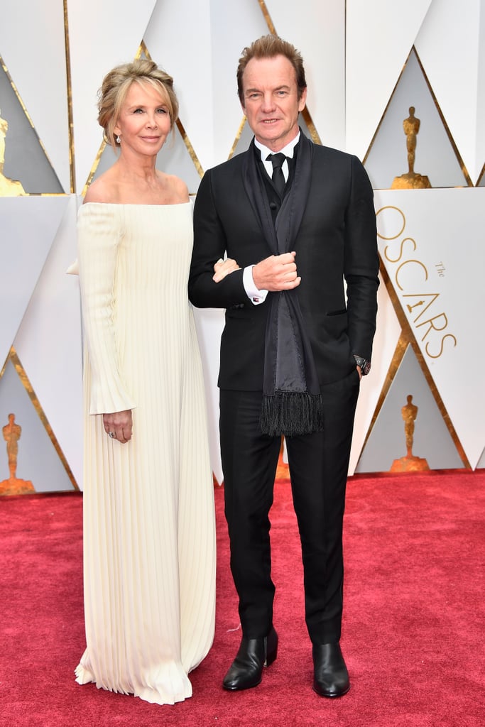 Sting and Trudie Styler at the 2017 Oscars | POPSUGAR Celebrity