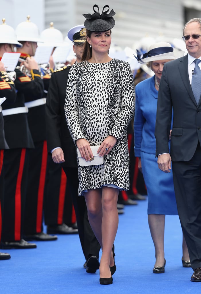 The duchess her final solo appearance while pregnant with Prince George in Southampton, England, on June 13, 2013, when she christened a Princess Cruises ship.