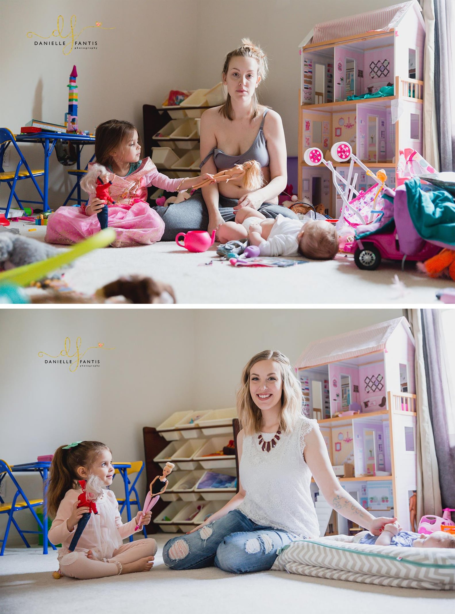 Photos Show Both Sides of Postpartum Depression PS Family